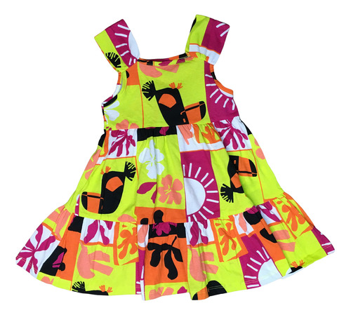 Vestido Menina Infantil Alça Malha Nanai