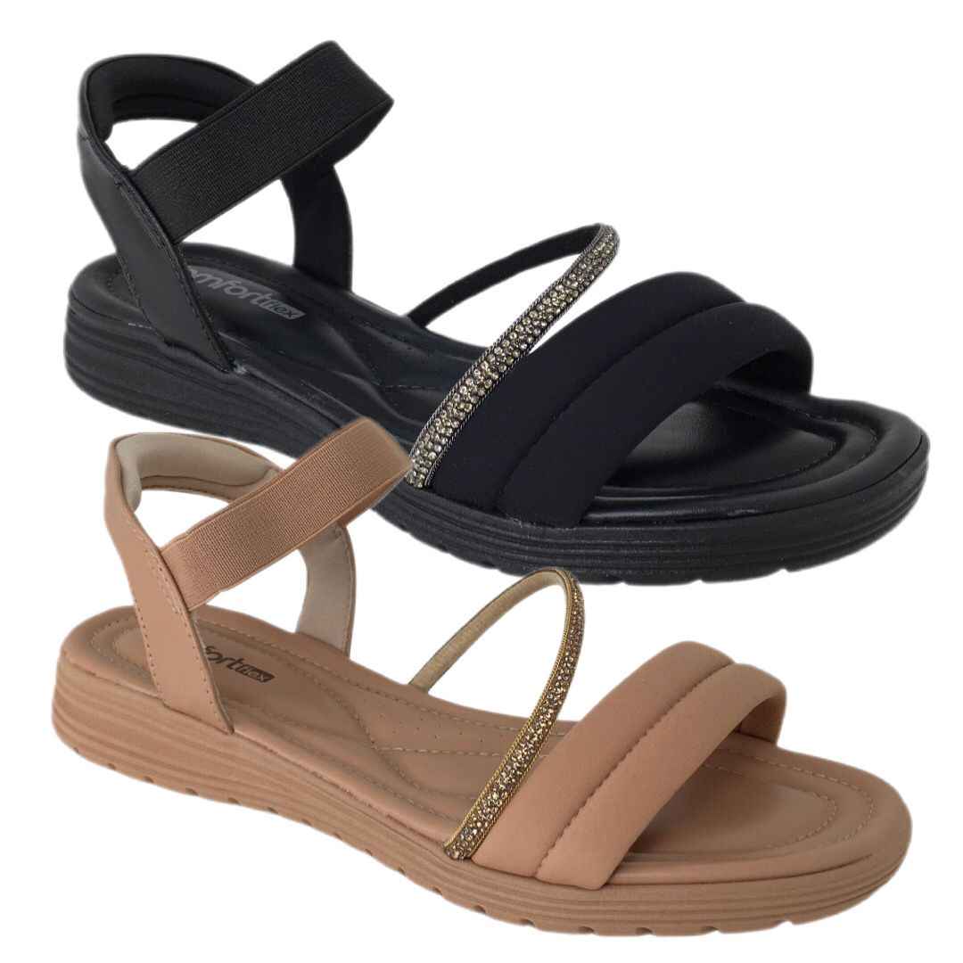 Sandália Papete ComfortFlex Tamanho Especial