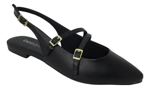 Sapatilha Mule Aberta Fivela Moda Beira Rio