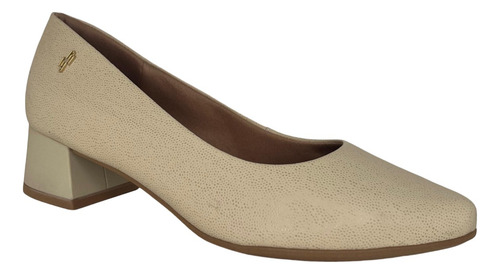 Scarpin Usaflex Feminino Couro Natural Sa...