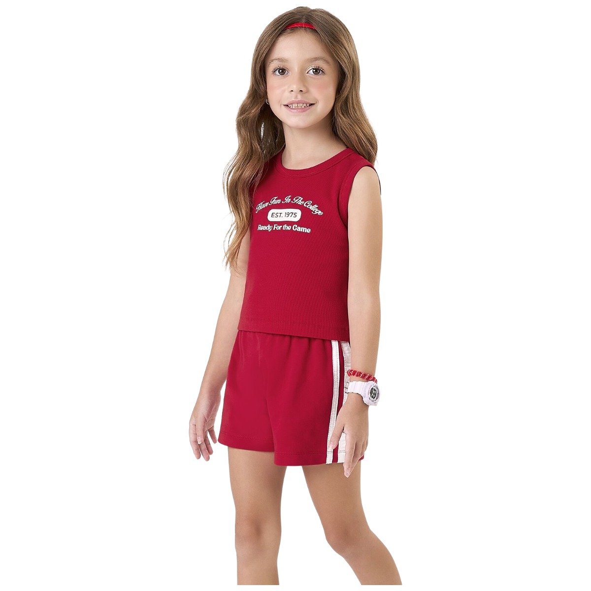 Conjunto Regata Com Shorts Fem Inf Rovi  ...