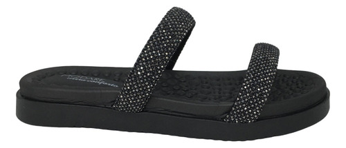 Papete Rasteira Modare Strass Linha Conforto