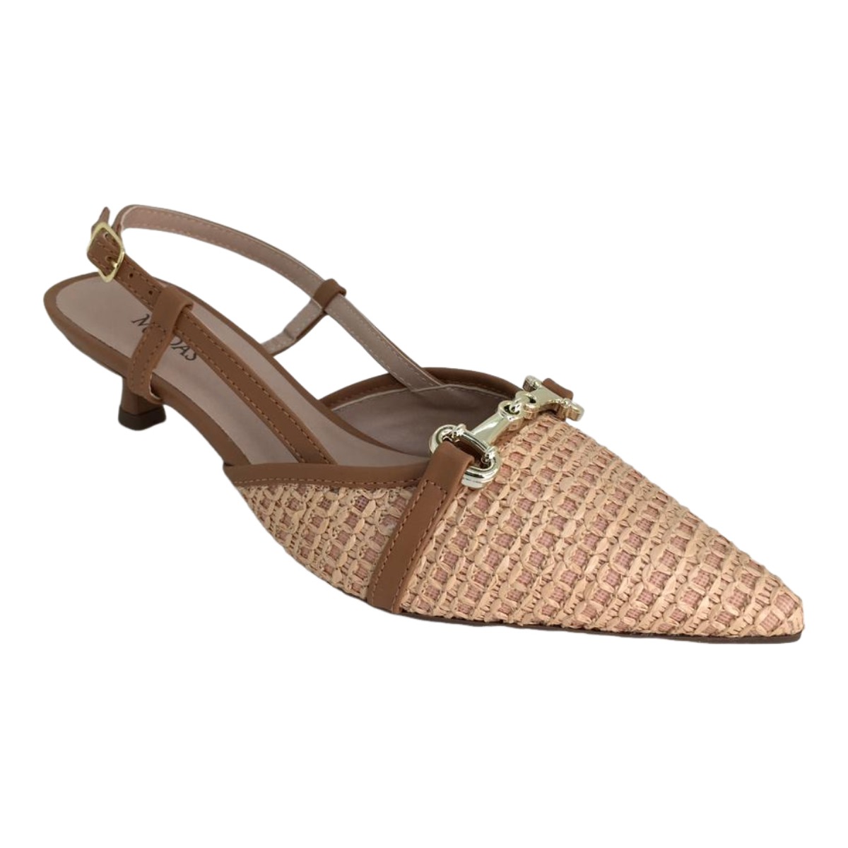 Sapato Slingback Feminino Bico Fino Nayre...