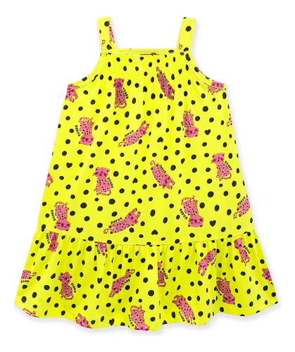 Vestido Kyly Infantil Estampado Alça