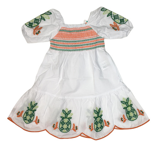 Vestido Infantil Estampa Nanai Menina Alegre