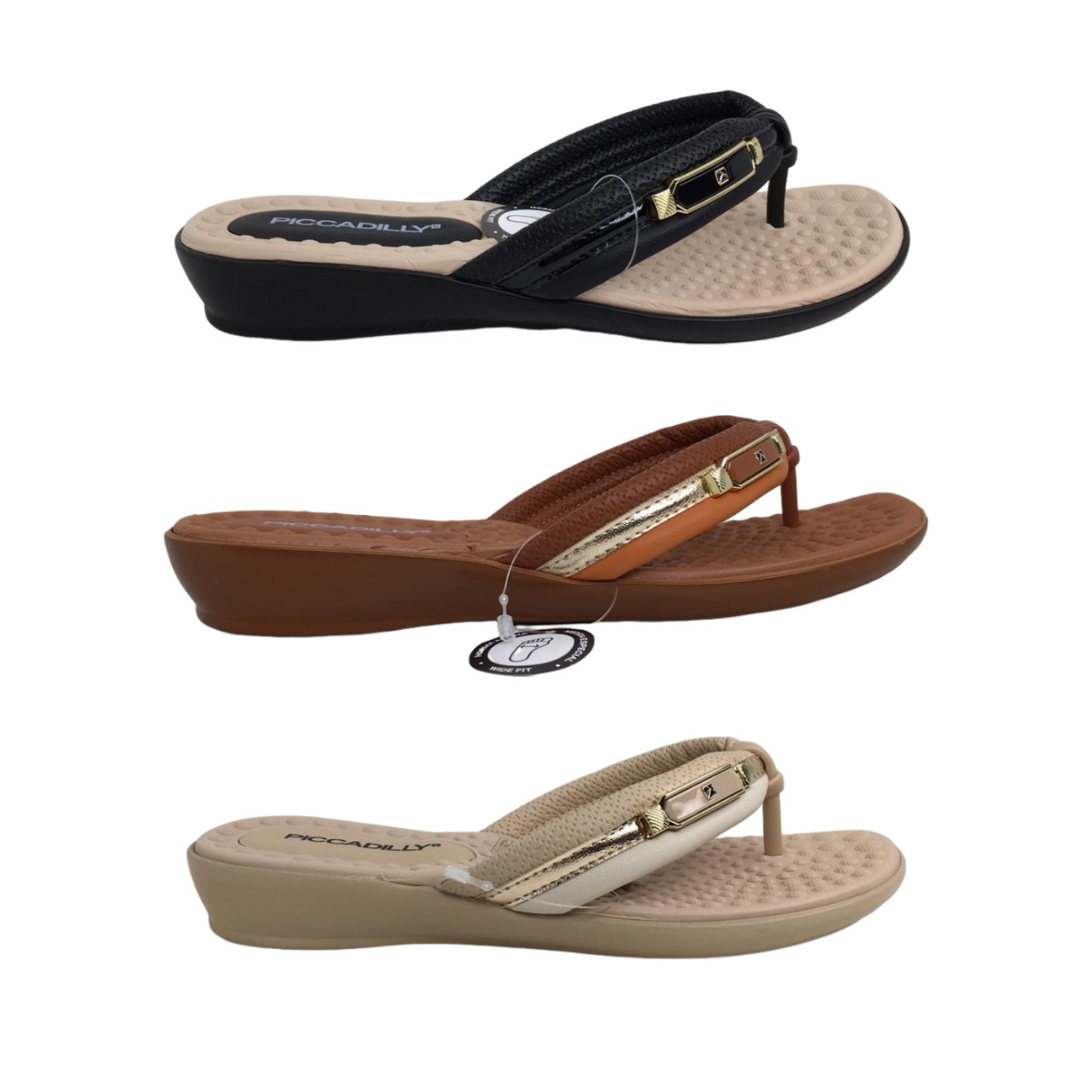 Tamanco Piccadilly Wide Fit Soft Pontilha...