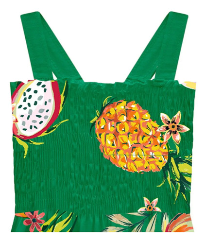Vestido Lastex Infantil Nanai Alça