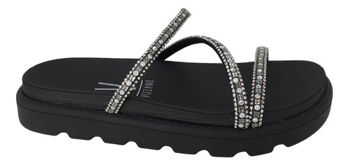 Papete Sandália Vizzano Strass Brilho Con...