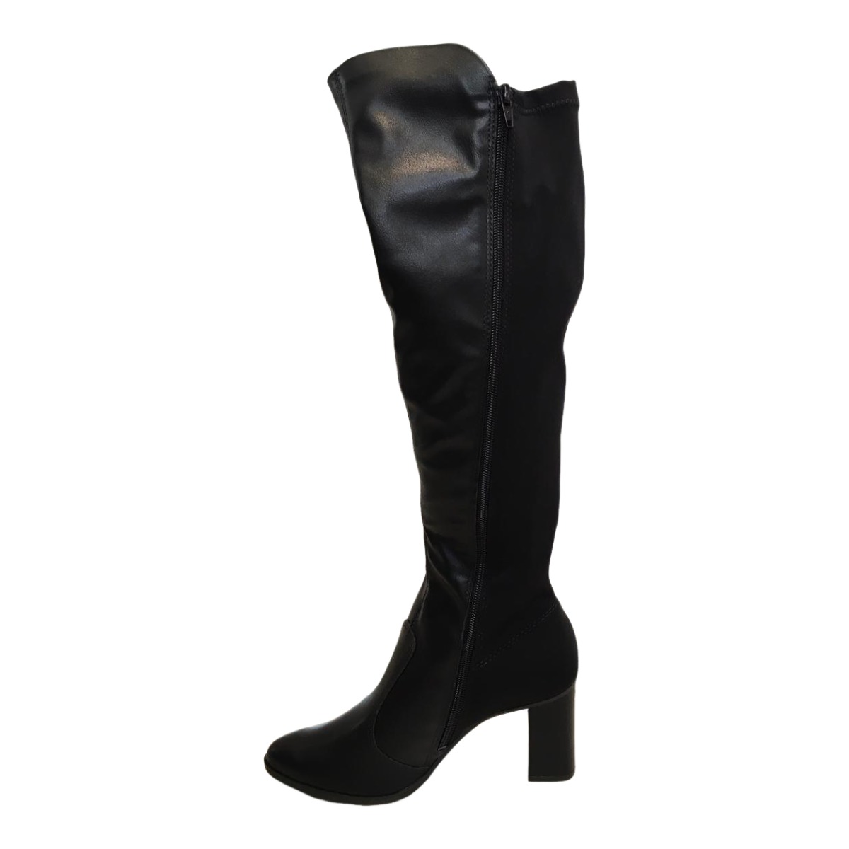 Bota Mississipi Cano Longo Salto Bloco Re...