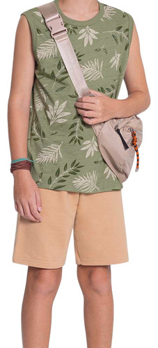 Conjunto Regata E Bermuda Natureza Infant...