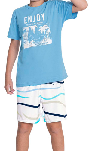 Conjunto Infantil Menino Alakazoo Listras...