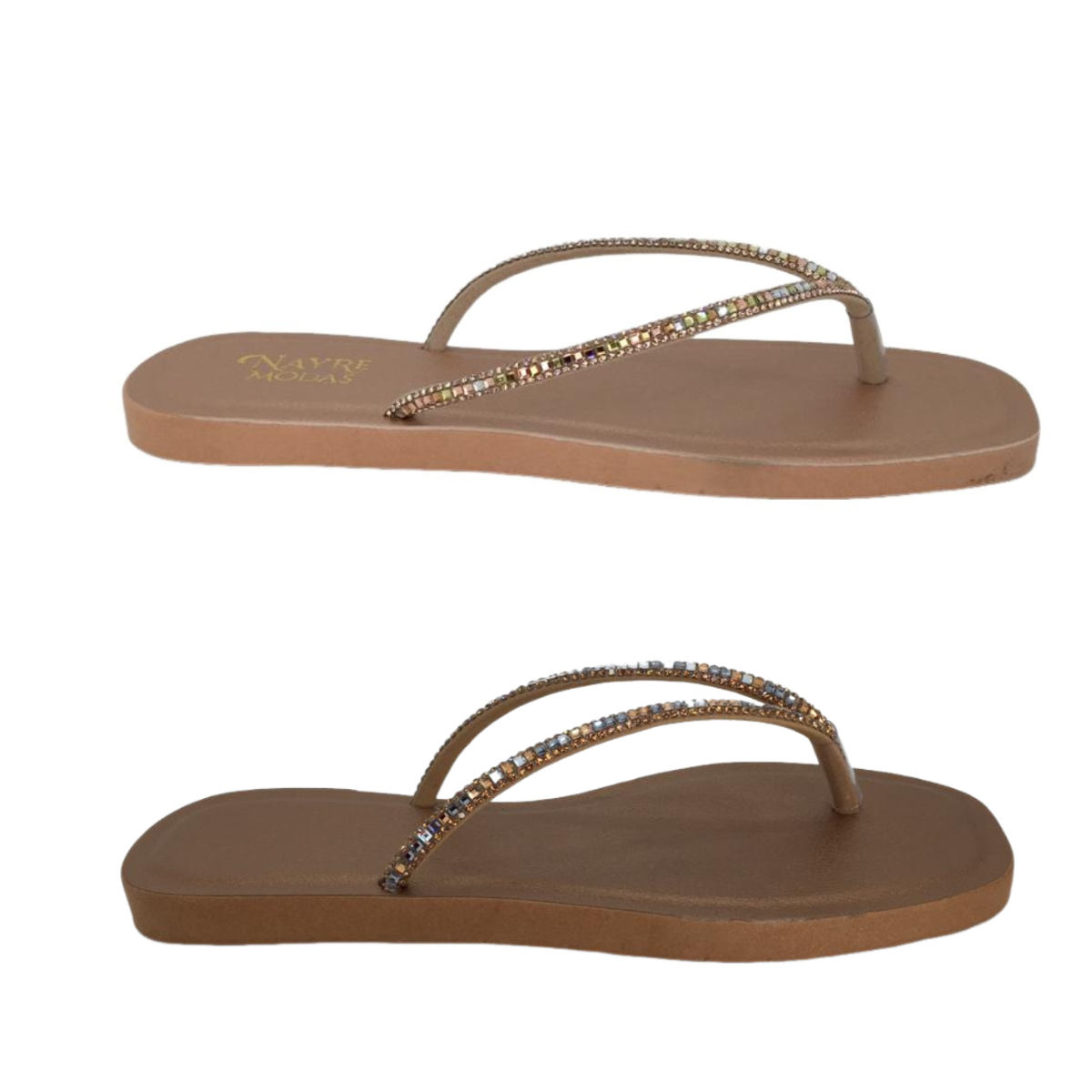 Chinelo Fem Detalhe Pedrinhas REF-LV2244-1