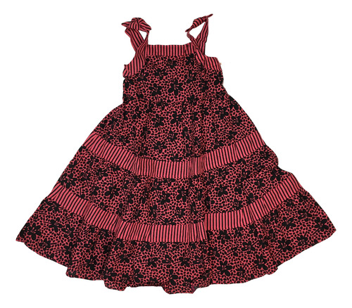 Vestido Nanai Midi Alça Festa Infantil