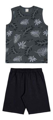 Conjunto Regata E Bermuda Natureza Infant...