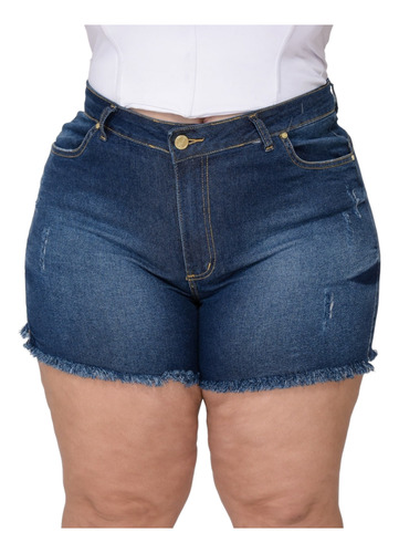 Short Jeans Plus Size Feminino Curto