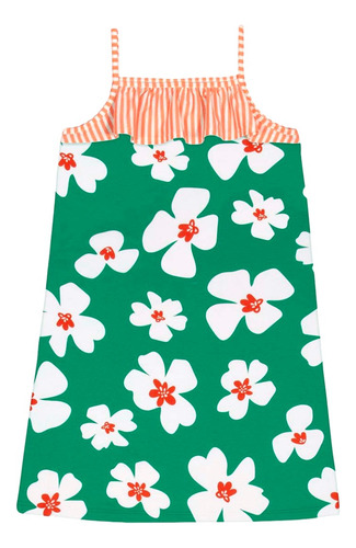 Vestido Alakazoo Alças Finas Verão Infantil