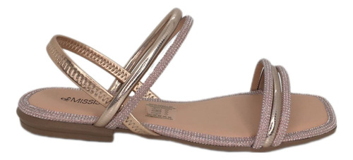 Sandália Rasteira Strass Promoção Lançame...