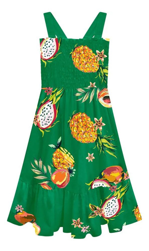 Vestido Lastex Infantil Nanai Alça