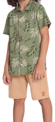 Conjunto Alakazoo Infantil Camisa Naturez...