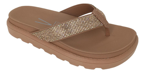 Chinelo De Dedo Strass Vizzano Original