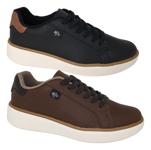 Sapatenis Masculino Casual Básico Confort...