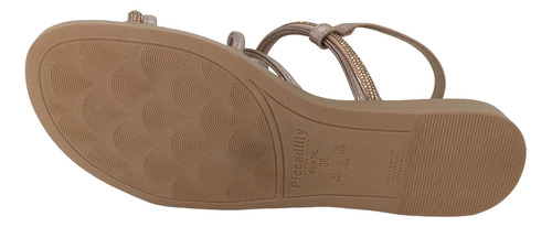 Sandália Piccadilly Rasteira Strass Conforto