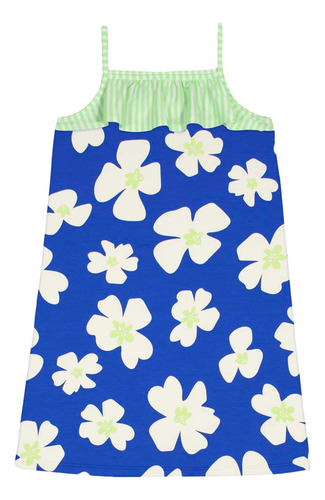 Vestido Flores Infantil Alakazoo Alcinha