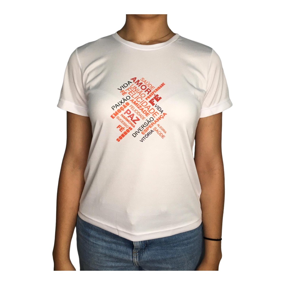Camiseta Feminina Dry Fit Manga Curta Fra...