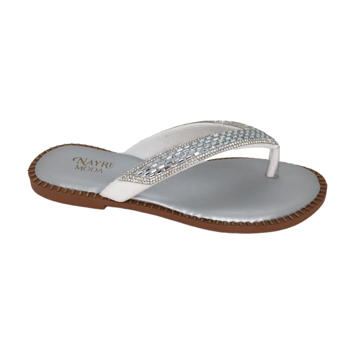 Chinelo Com Tiras Strass Nayre Modas REF ...