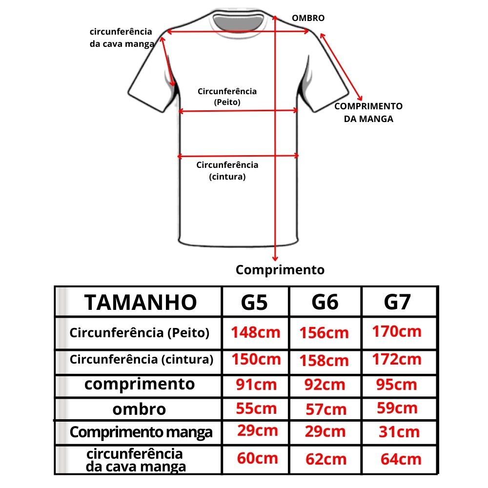 Camiseta Plus Manga Curta Lisa C/Bolso Po...