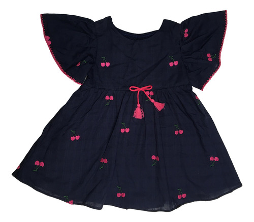 Vestido Nanai Infantil Bordado Rodado