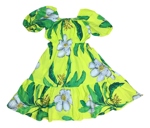 Vestido Infantil De Manga Verão Nanai
