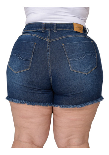 Short Jeans Plus Size Feminino Curto
